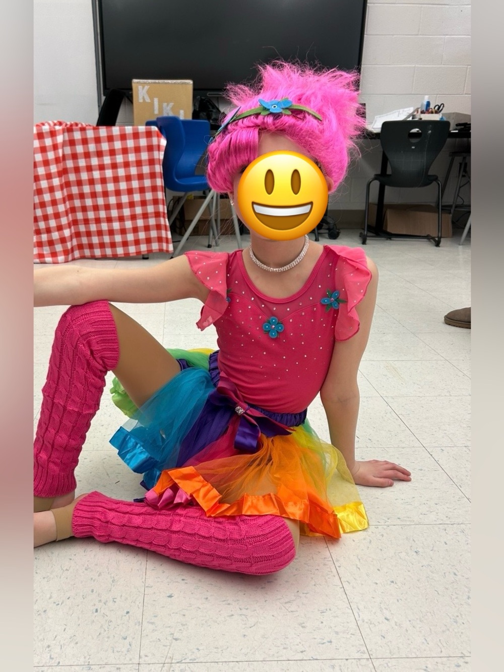 Trolls Kids Poppy Tutu Costume with Matching Accessories